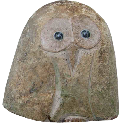 6" Boulder Owl