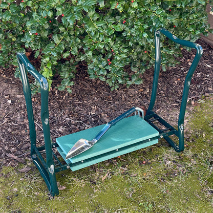 Green Kneeler Seat with Trake