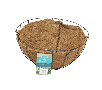 16" York Deluxe Hanging Basket with Coco Liner